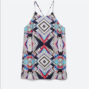Geometric racerback tank